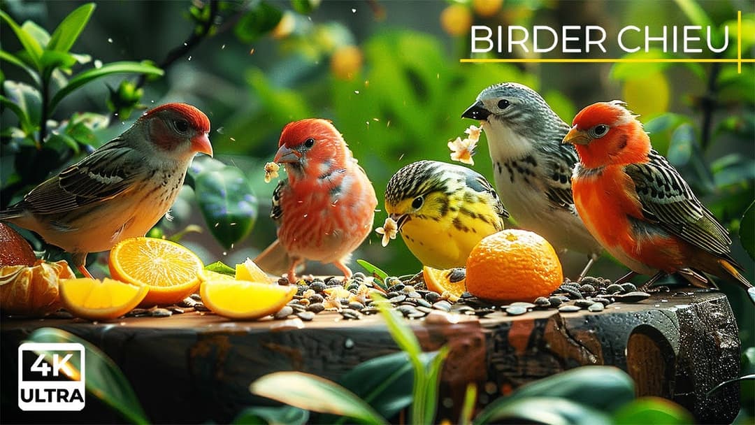 🔴😸 Birds & Squirrels Banquet at the Birdhouse 🕊️🐿️ Live 12 Hours in Ultra HD 😺