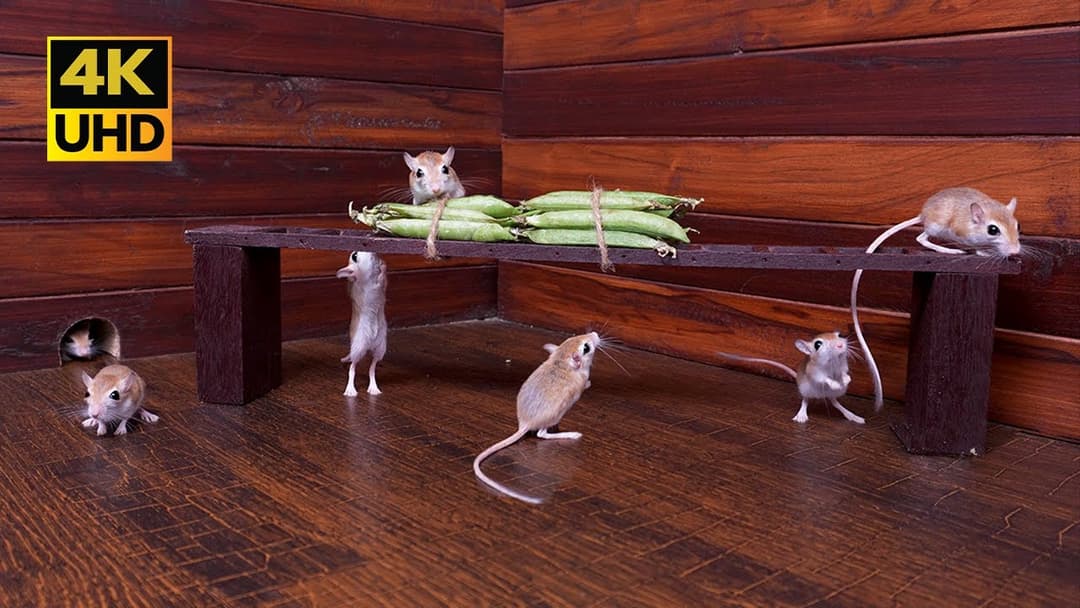 Cat TV - Non-Stop Mouse Hide & Seek Adventure for Cats and Dogs to Watch | Fun Pet Entertainment 4K
