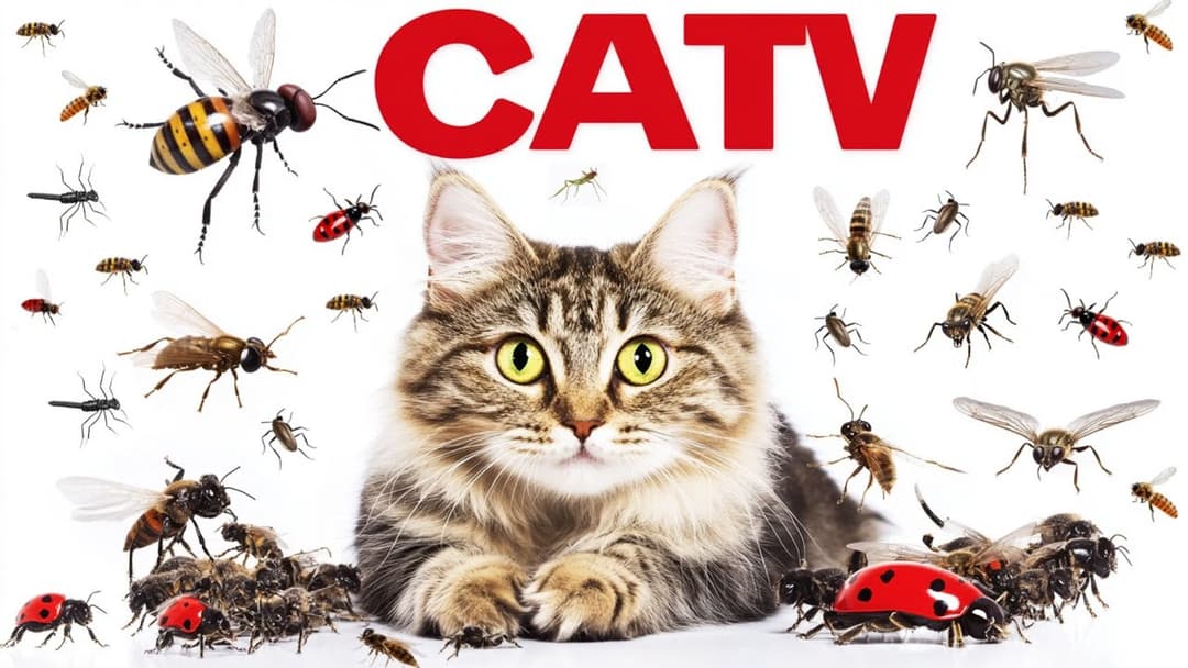 CAT GAMES | Keep Your Furry Friend Active and Happy Ep5 | 3 HOURS 🐝🐞🦋🦎🦜🐭🧵