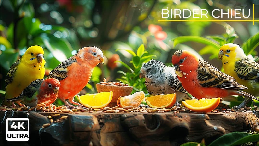 🕊️ Birds & Squirrels Find Treats in the Garden 🕊️🐿️ Cat TV For Cats To Watch 😸