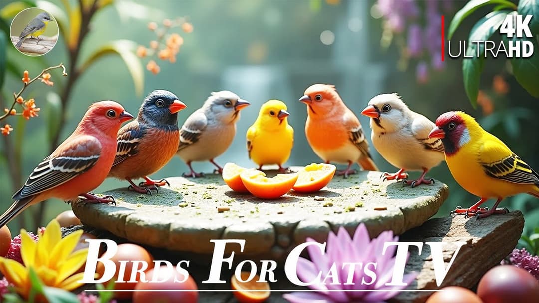 Cat TV for Cats to Watch 😺🐦 Fall Fun of Birds, Chipmunks, Squirrels 🐿Bird Videos For Cats