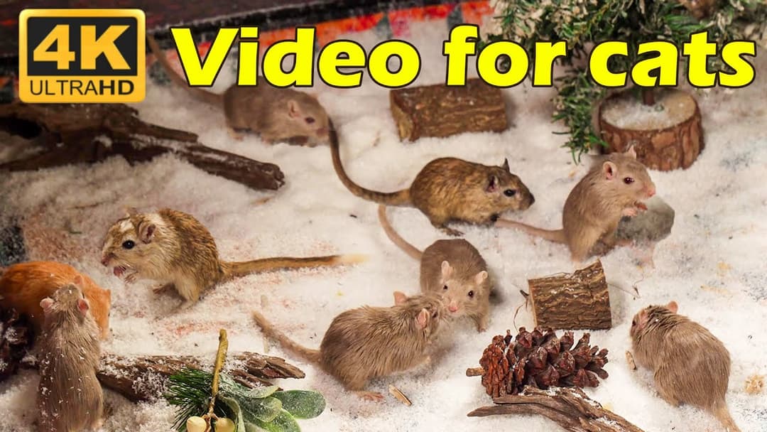 Cat TV: Tiny Mice Hide & Seek Extravaganza – 3 Hours of Cat Bliss in 4K | Catflix