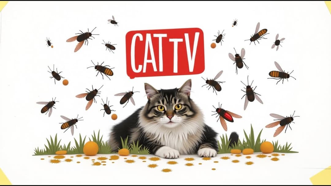 CAT GAMES | That Will Keep Your Cat Entertained Episode 12 | 3 HOURS 🐝🐞🦋🦎🦜🐭🧵
