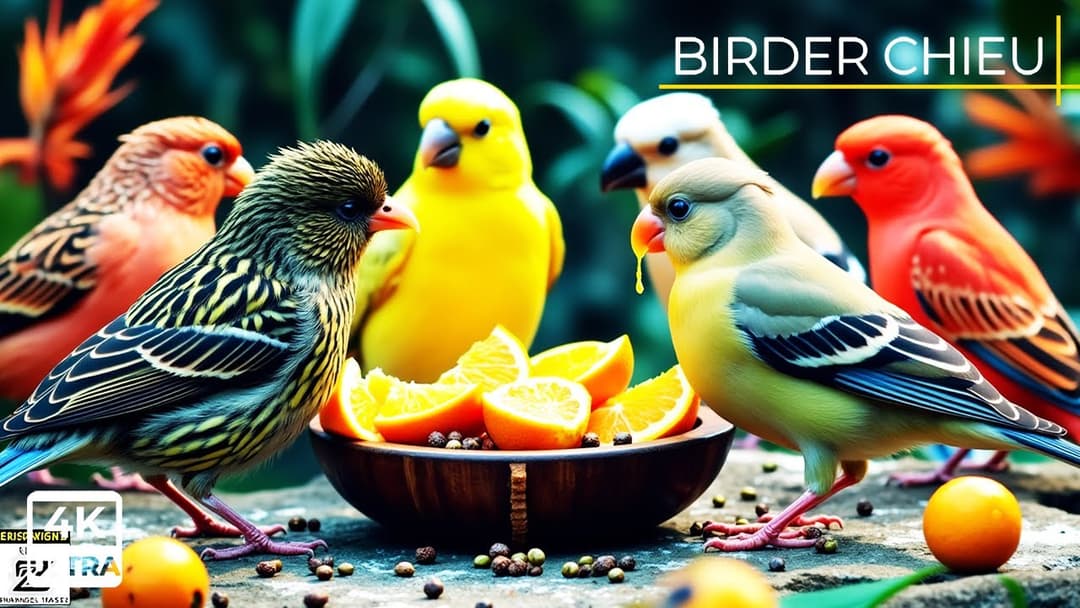 🔴😸 Birds and Squirrels Face Off for a Meal at the Dining Table🕊️🐿️ Live 12 Hours in Ultra HD 😺