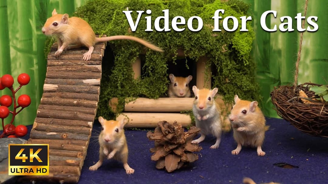 Catflix: Nonstop Hide & Seek With Tiny Mice – Perfect for Curious Cats
