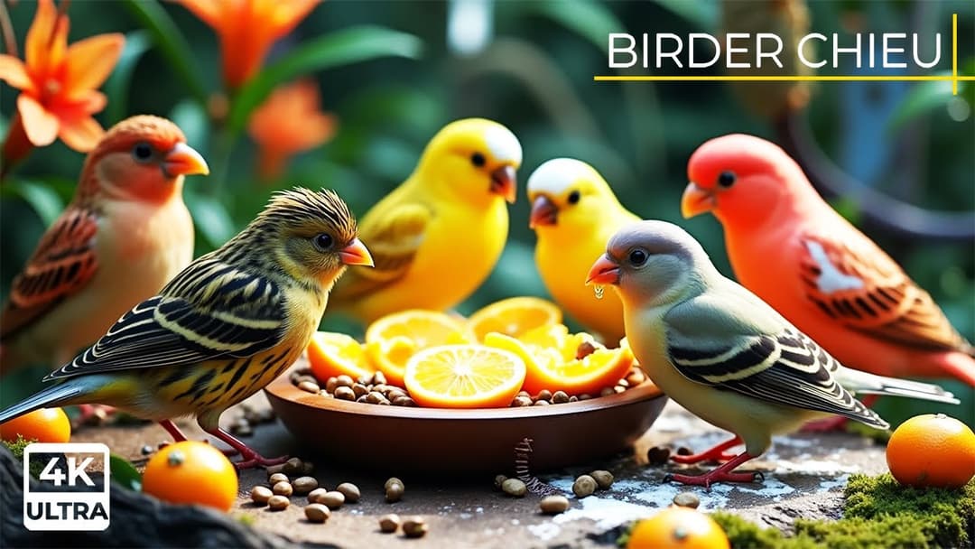 🔴Birds & Squirrels at the Garden Table🕊️🐿️ Live 12 Hours in Ultra HD 😺