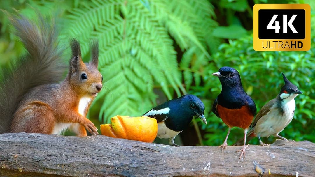 [NO ADS] Cat TV for Cats to Watch 😺🐦 Birds and Squirrels in the Garden  🐿️ Videos for Cats to Watch