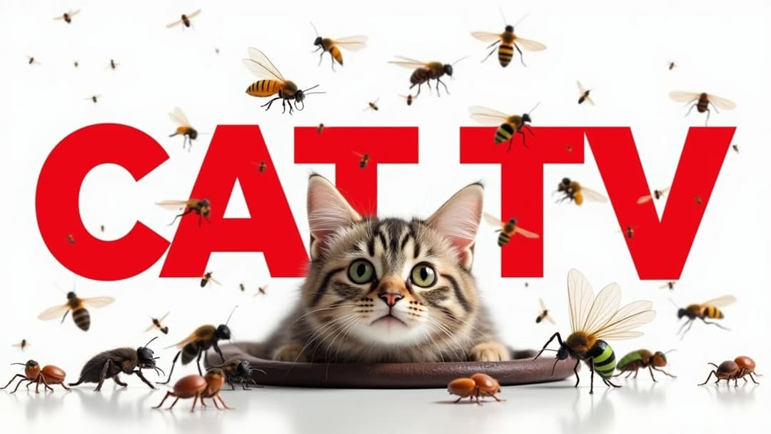 CAT GAMES | Keep Your Furry Friend Active and Happy Ep32 | 3 HOURS 🐝🐞🦋🦎🦜🐭🧵