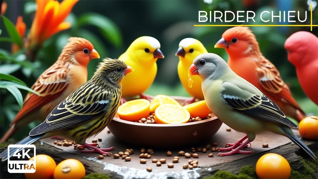🔴Birds and Squirrels Party in the Garden🕊️🐿️ Live 12 Hours in Ultra HD 😺