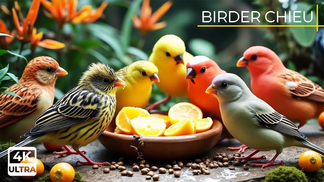 🔴 Funny Birds and Squirrels Forest Clowns on the Ground🕊️🐿️ Live 12 Hours in Ultra HD 😺