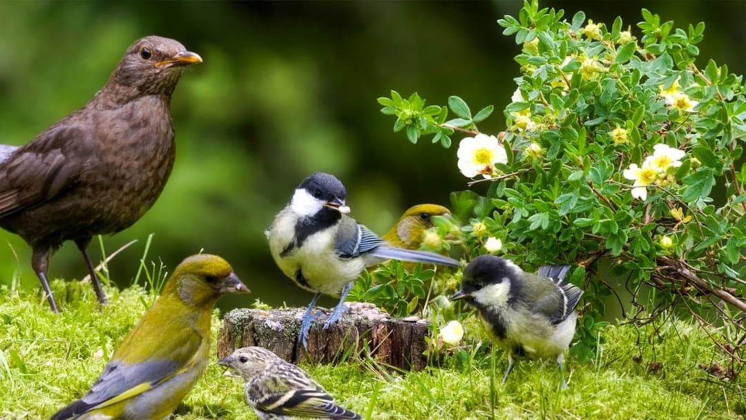10 hours Nature Escape with Forest Bird Sounds and Adorable Little Birds (4K HDR)