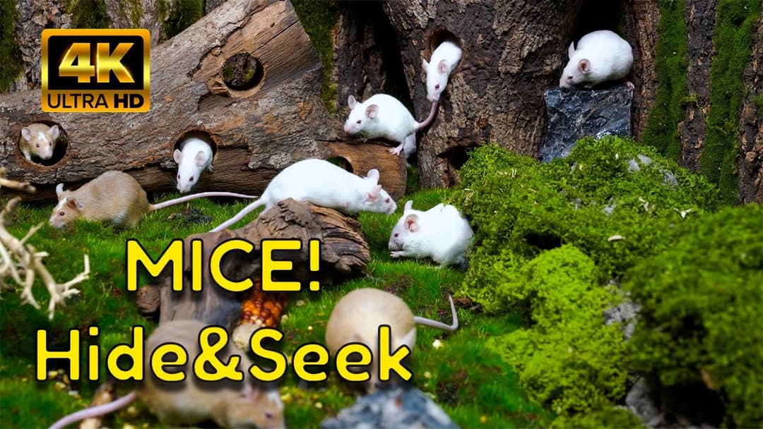 Cat TV 4K Hide & Seek Game | A Fun Peek-a-Boo Challenge for Cats