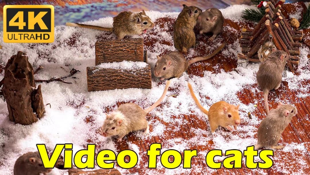 Cat TV: 3 Hours of Hilarious Cat and Mouse Chase – Must-Watch in 4K UHD | Catflix