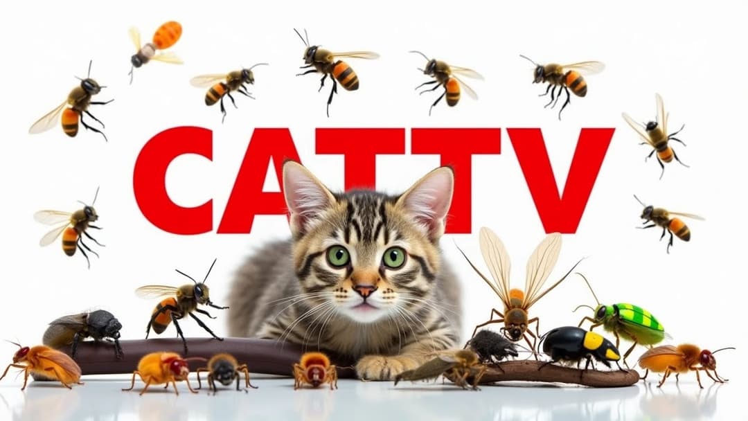 CAT GAMES | Keep Your Furry Friend Active and Happy Ep29 | 3 HOURS 🐝🐞🦋🦎🦜🐭🧵