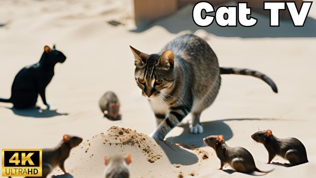 Ultimate Cat TV – Mice Digging Tunnels & Playing Hide & Seek in UHD!