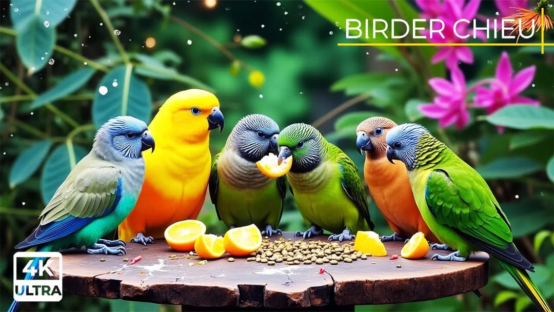 🔴😸 Birds & Squirrels Buffet by the Branches 🕊️🐿️ Live 12 Hours in Ultra HD 😺