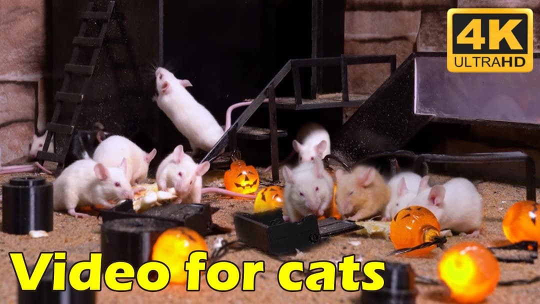 Cat TV: Tiny Mice on the Run – 3 Hours of Hide & Seek Fun | Catflix