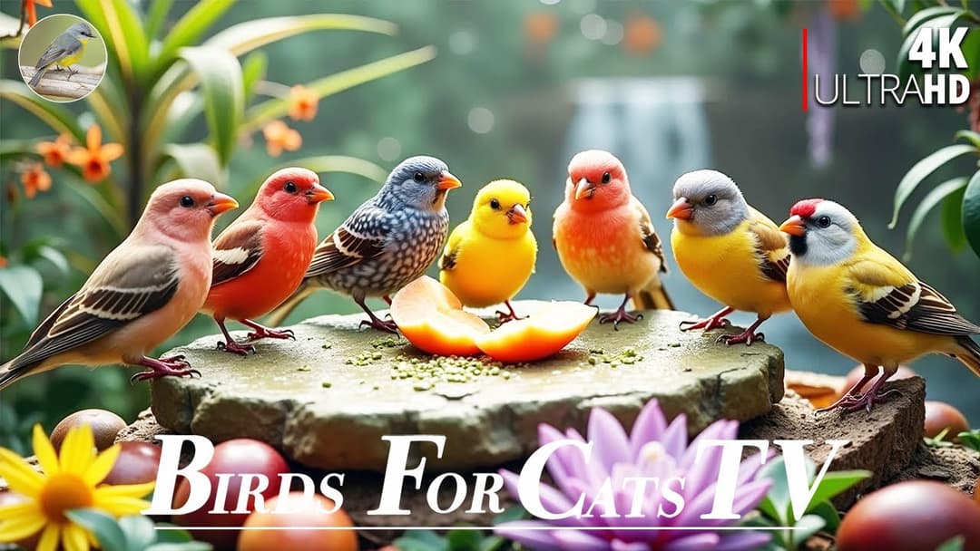 Cat TV for Cats to Watch 😺🐿️ Happy Birds, Squirrels and Turkeys 🐦 4K HDR