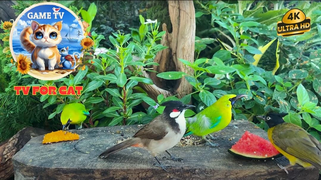 🔴😺Birds and Animals in the Forest - Cat TV for Pets to Watch 🐿️! Live 12 Hour Summer Pet Nature TV