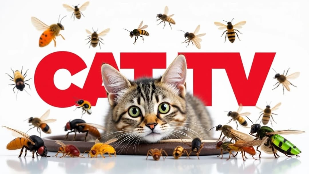 CAT GAMES | Keep Your Furry Friend Active and Happy Ep26 | 3 HOURS 🐝🐞🦋🦎🦜🐭🧵