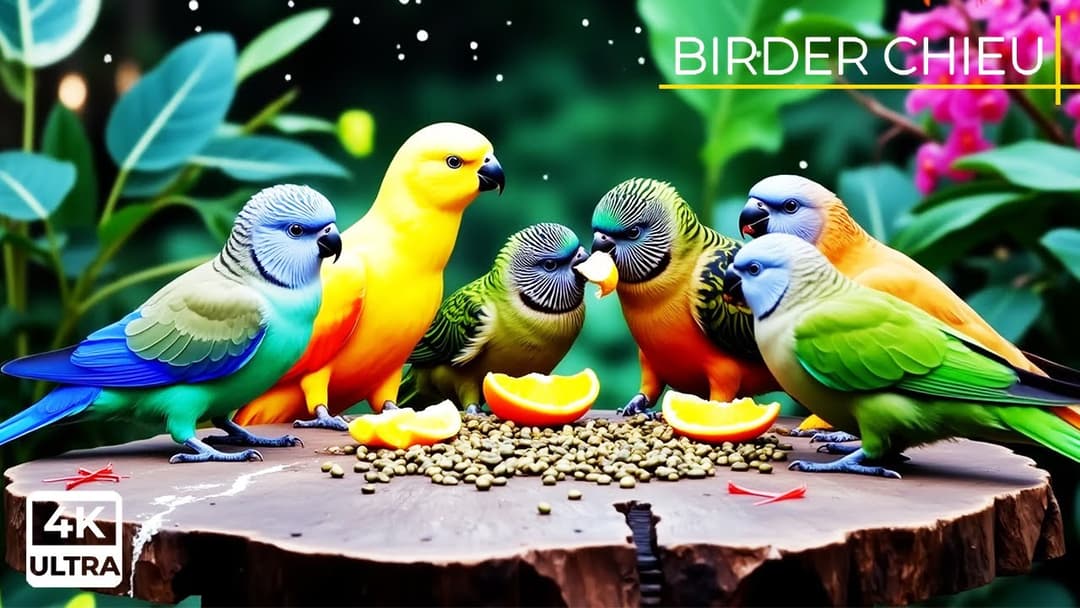 🔴😸 Birds and Squirrels Feast on The Terrace 🕊️🐿️ Live 12 Hours in Ultra HD 😺