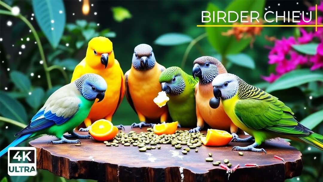 🔴😸 Birds & Squirrels at the Bird Table 🕊️🐿️ Live 12 Hours in Ultra HD 😺