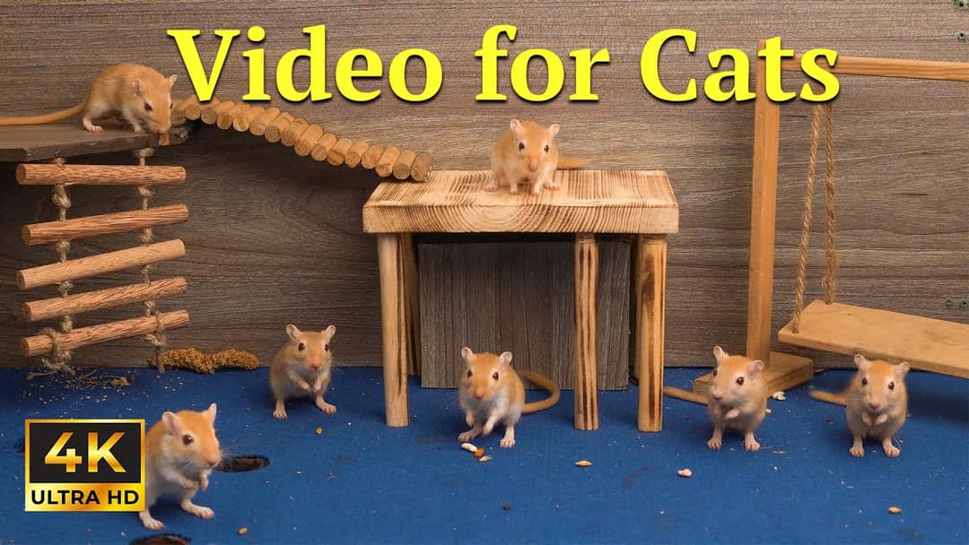 Catflix: 3 Hrs Hide & Seek Heaven – Tiny Mice Trigger Hunter Instinct in 4K UHD