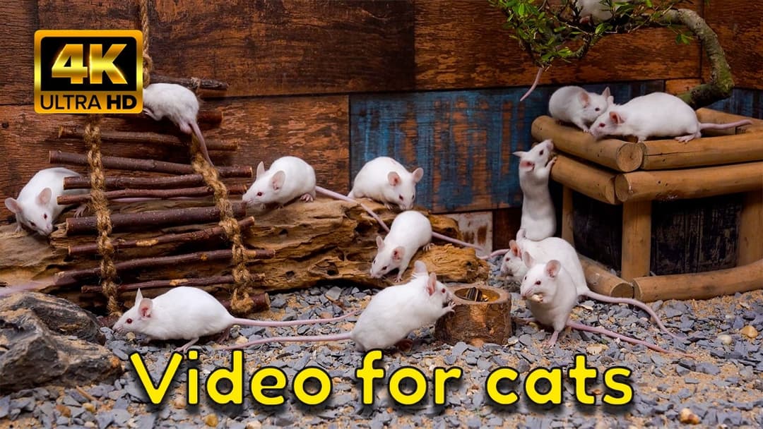 The Best Hide & Seek Game for Cats | A Day in the Life of Tiny Mice & Gerbils
