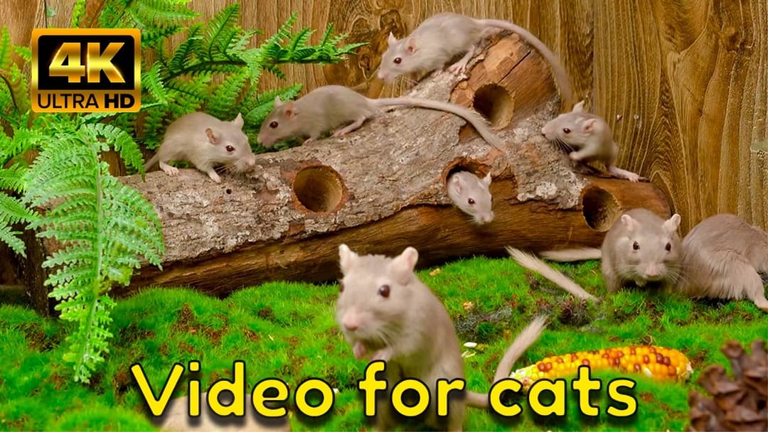 Cat TV Mice: Gerbils Paradise 4K 🐭 | The Ultimate Video for Cats to Watch!