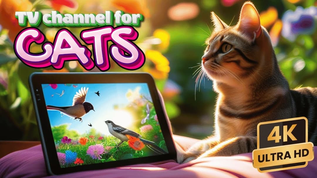 Cat TV for Cats to Watch 😺🐦Relaxing Cat and Dog Party, Birds for Cats and Dogs 😺🐦 Video 4K Ultra HD