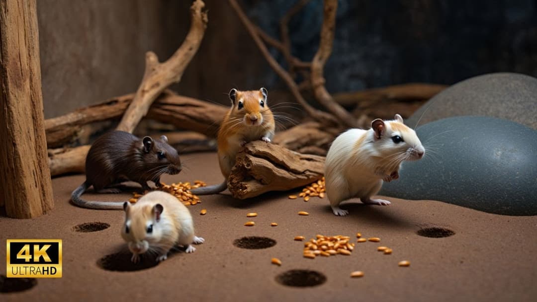 Interactive Cat TV: Mice Hide and Seek Fun! 4k UHD 60fps