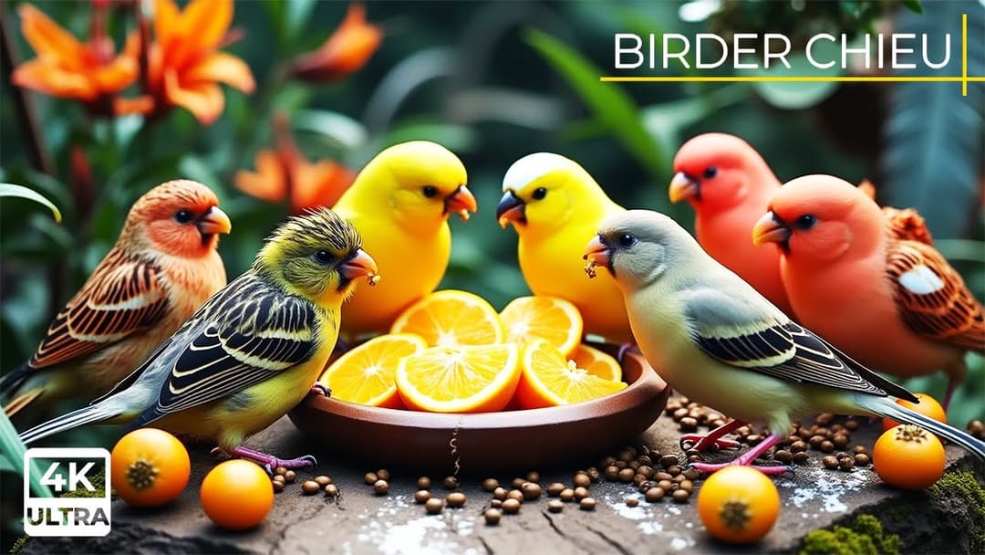 🔴Summer Birds & Squirrels Eat on the Birdtables🕊️🐿️ Live 12 Hours in Ultra HD 😺