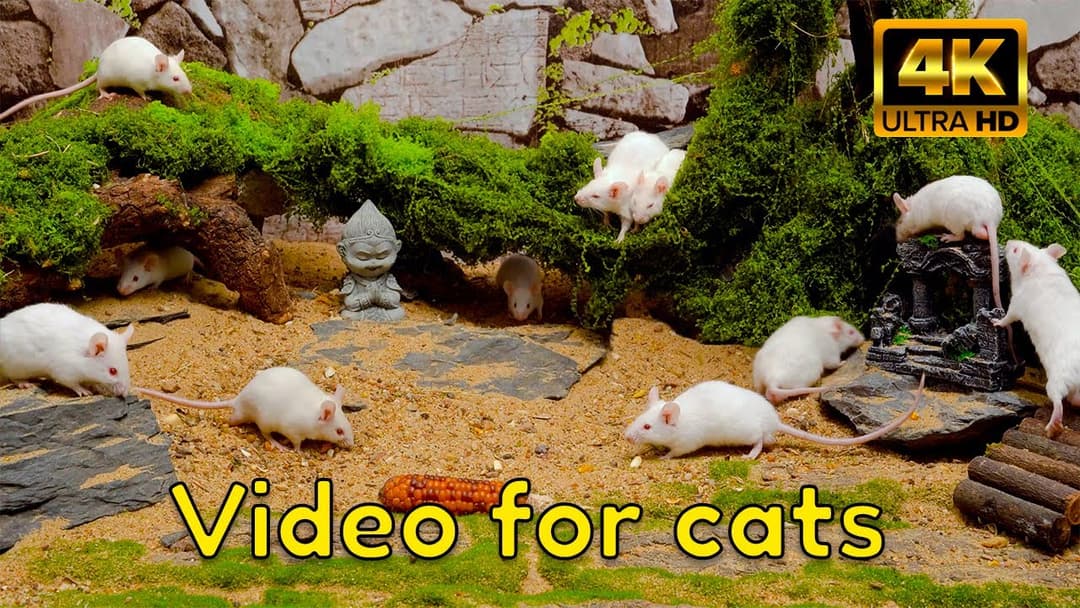 Tiny Mice Hide & Seek in the Mossy Ruins | Epic Catflix Quest