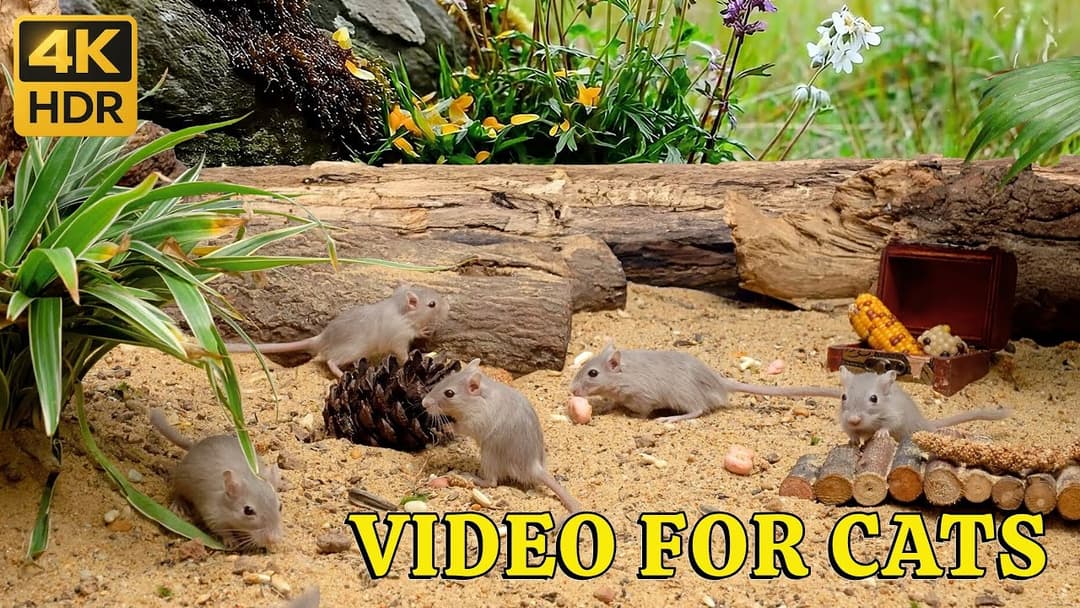 Cat TV Mouse: Hide & Seek Treasure Hunt – Tiny Mouse Finds the Corn Chest in 4K | Catflix