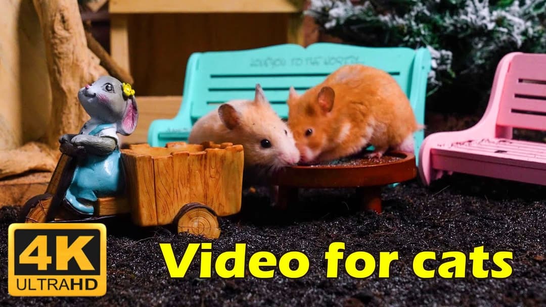 Cat TV: The Ultimate Hide & Seek Adventure with Tiny Mice - 3 Hours 4K UHD | Catflix