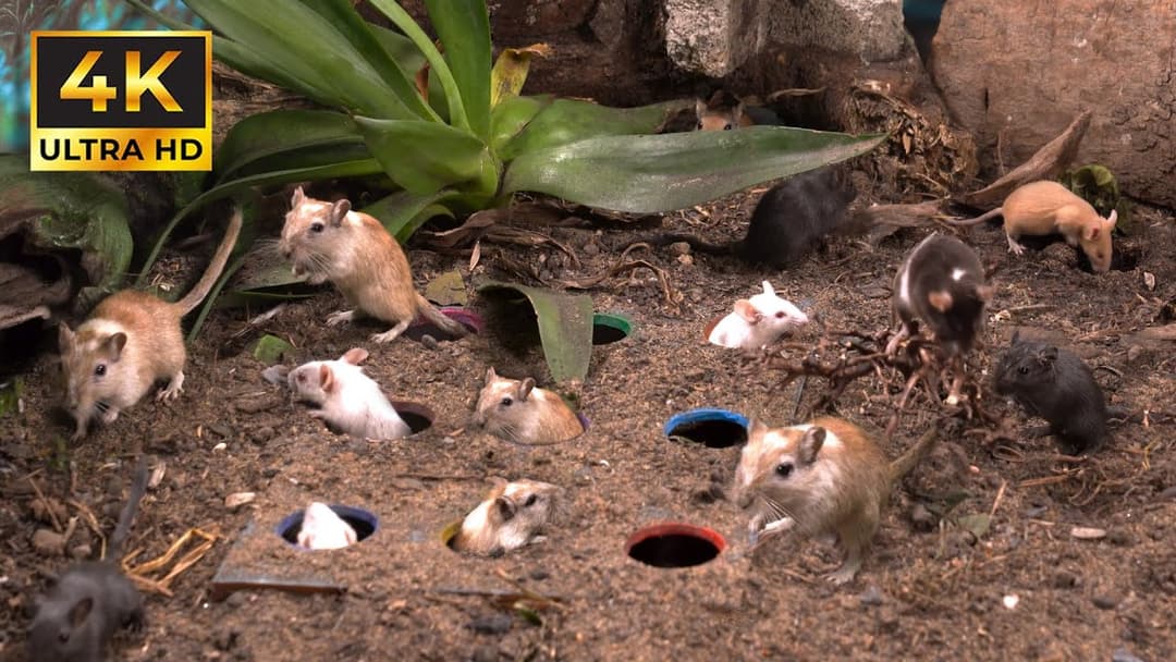 Cat TV: 3 Hours of Hide & Seek in Stunning 4K UHD – Mice Mayhem Marathon | Catflix