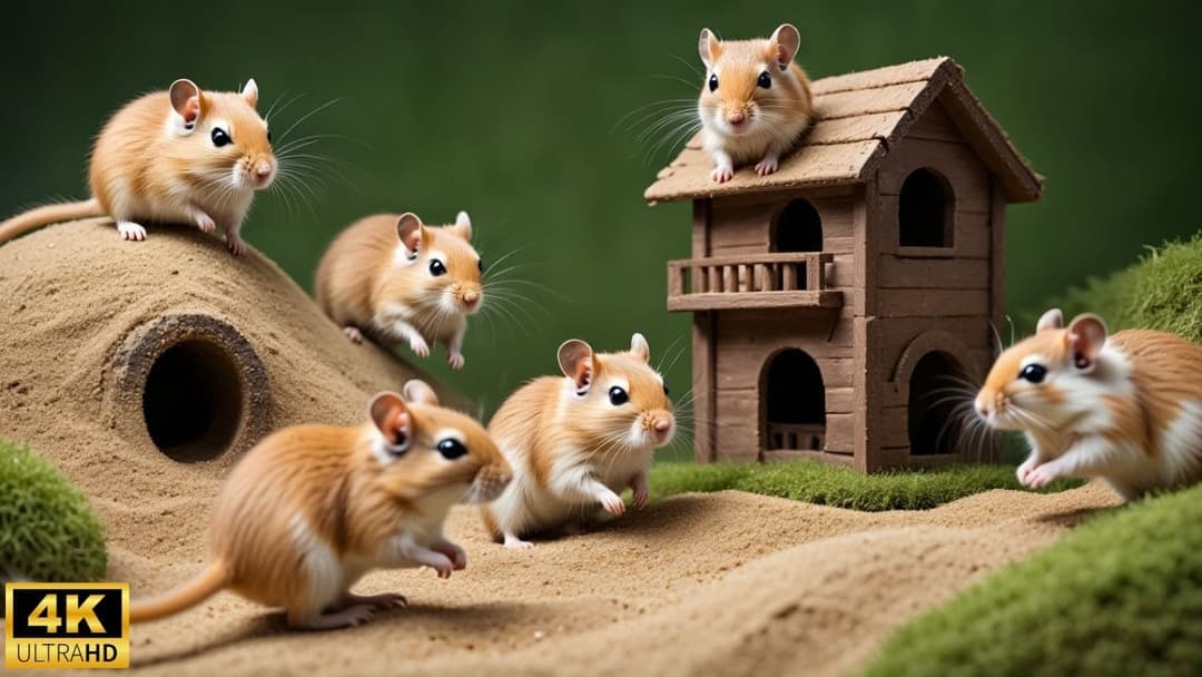 Interactive Cat TV | Mouse Hide & Seek jumping Chase | 8 Hours of Fun in 4K UHD!