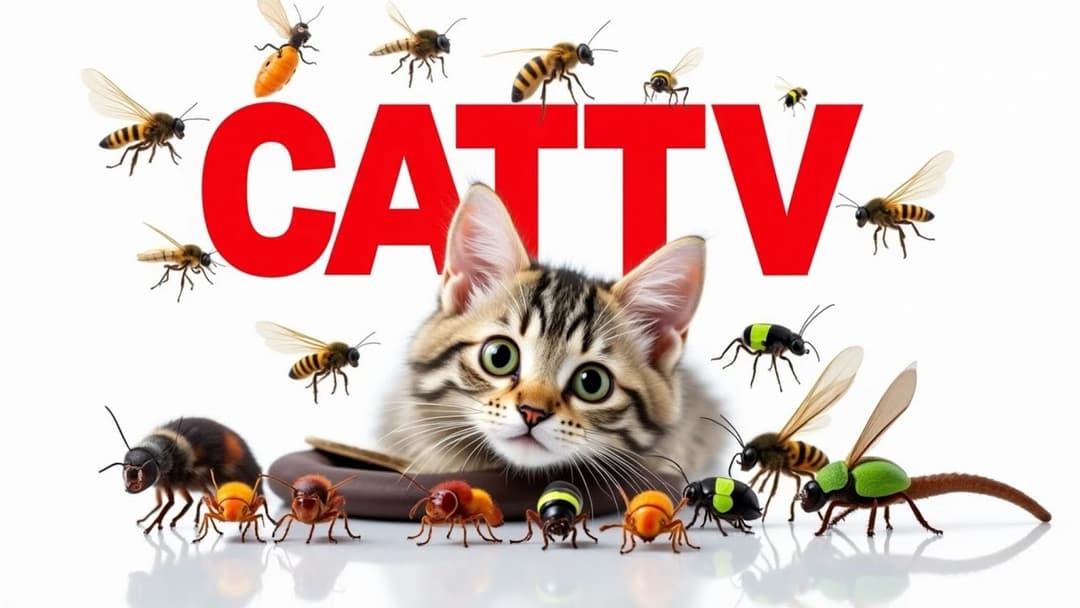 CAT GAMES | Keep Your Furry Friend Active and Happy Ep30 | 3 HOURS 🐝🐞🦋🦎🦜🐭🧵