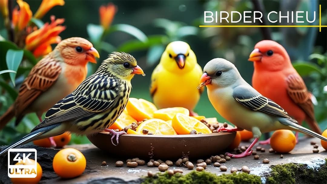 🔴Birds & Squirrels in Early Morning Fog🕊️🐿️ Live 12 Hours in Ultra HD 😺