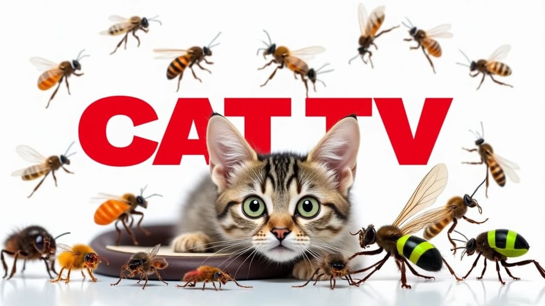 CAT GAMES | Keep Your Furry Friend Active and Happy Ep23 | 3 HOURS 🐝🐞🦋🦎🦜🐭🧵