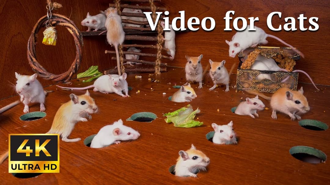 Cat TV: Hide & Seek Mouse Run! – Can Your Cat Catch Them All? | Catflix