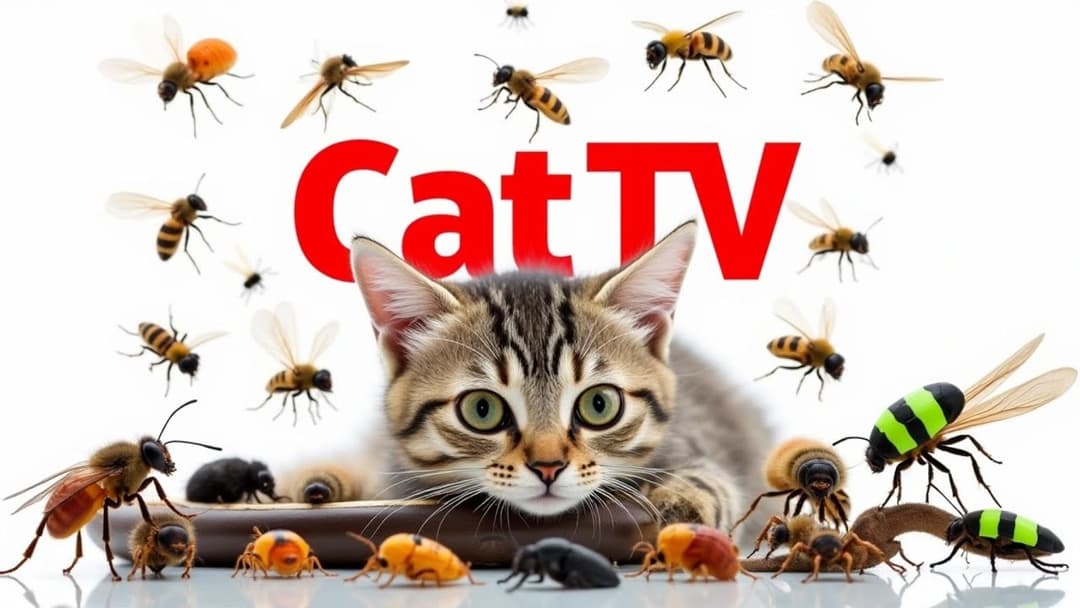CAT GAMES | Keep Your Furry Friend Active and Happy Ep28 | 3 HOURS 🐝🐞🦋🦎🦜🐭🧵