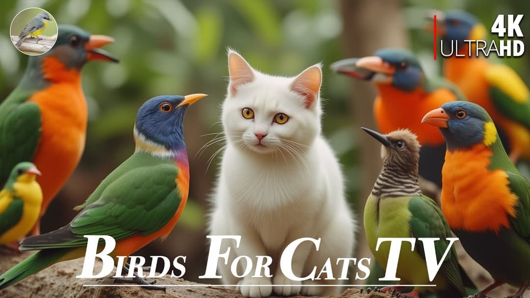 Cat TV for Cats 😻 Boxing Day for Backyard Birds and Squirrels🐿4 Hours 4K HDR