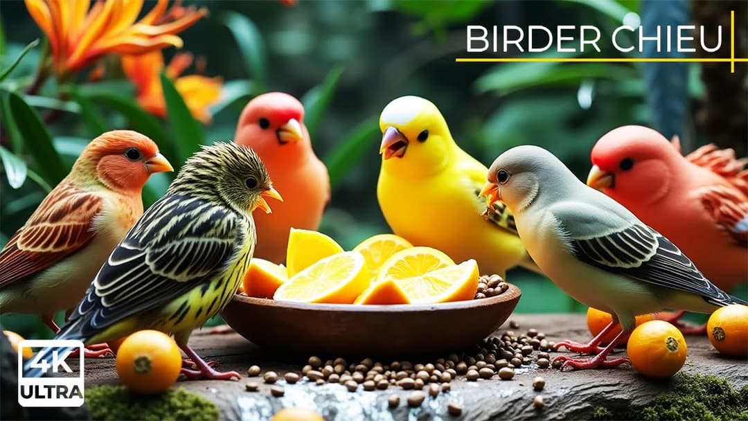 🔴Birds & Squirrels in a Bamboo Forest🕊️🐿️ Live 12 Hours in Ultra HD 😺
