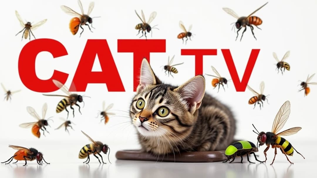 CAT GAMES | Keep Your Furry Friend Active and Happy Ep33 | 3 HOURS 🐝🐞🦋🦎🦜🐭🧵