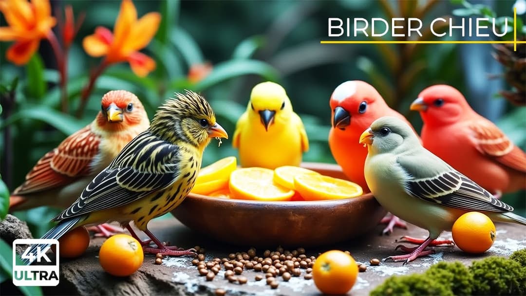 🔴 Birds & Squirrels Throw a Patio Party🕊️🐿️ Live 12 Hours in Ultra HD 😺