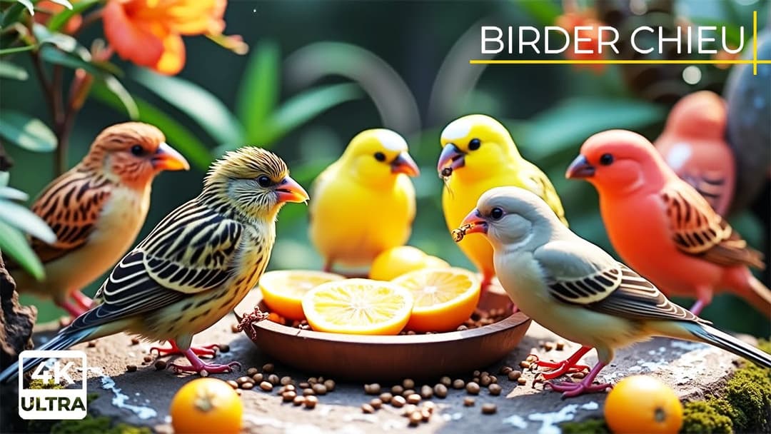 🔴Birds and Squirrels Enjoy Autumn Wildlife Feast in Nature🕊️🐿️ Live 12 Hours in Ultra HD 😺