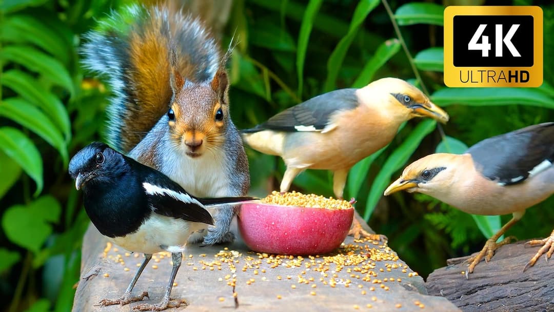 Cat TV for Cats to Watch 😺🐦Best Video Birds Chipmunks Squirrels 🐿️ Videos for Cats to Watch