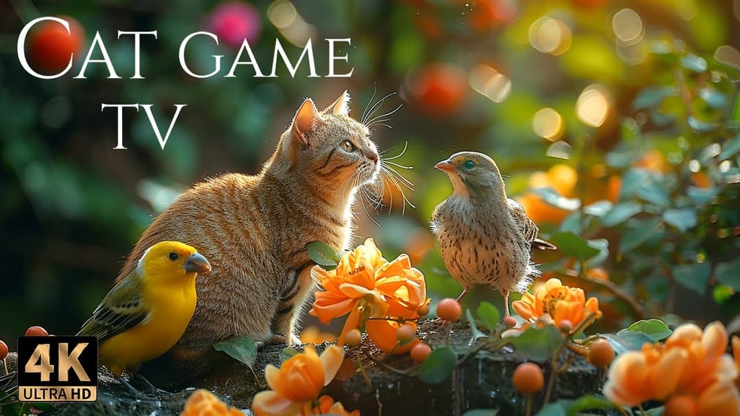 🔴😻LIVE Cat TV 😻 Birds and Squirrels Enjoying Delicious Meals on the Feeder 🐦 Video for Cats 😸
