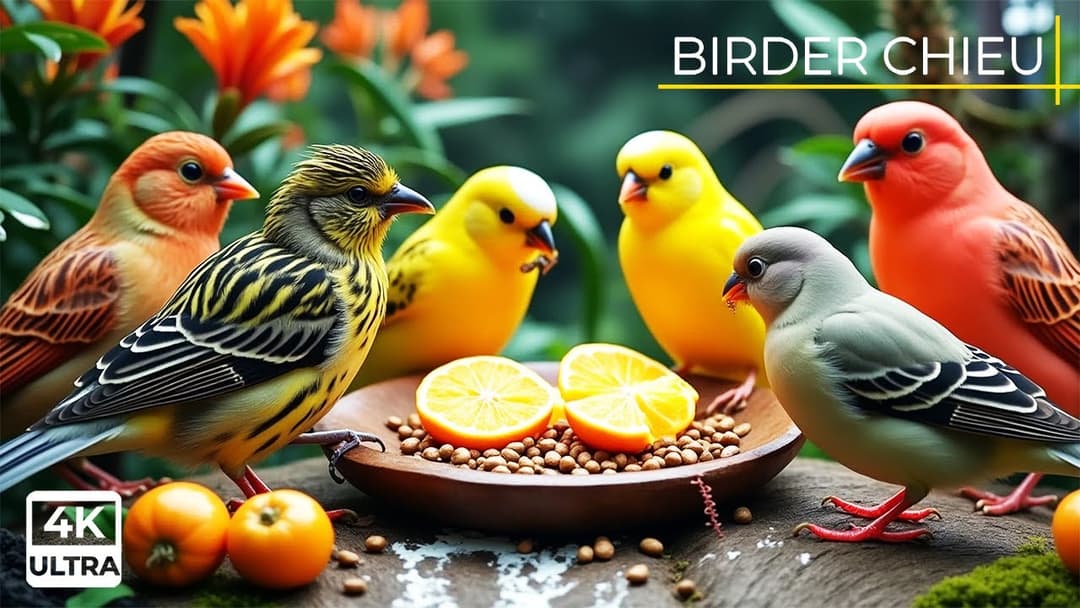 🔴Birds & Squirrels Discover a Treats on the Rocks🕊️🐿️ Live 12 Hours in Ultra HD 😺